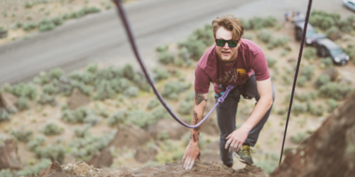 cutting climbing rope